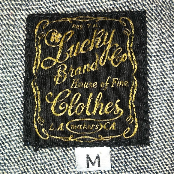 Lucky Brand Denim True Love is Forever Tattoo Jacket Medium - Picture 13 of 16